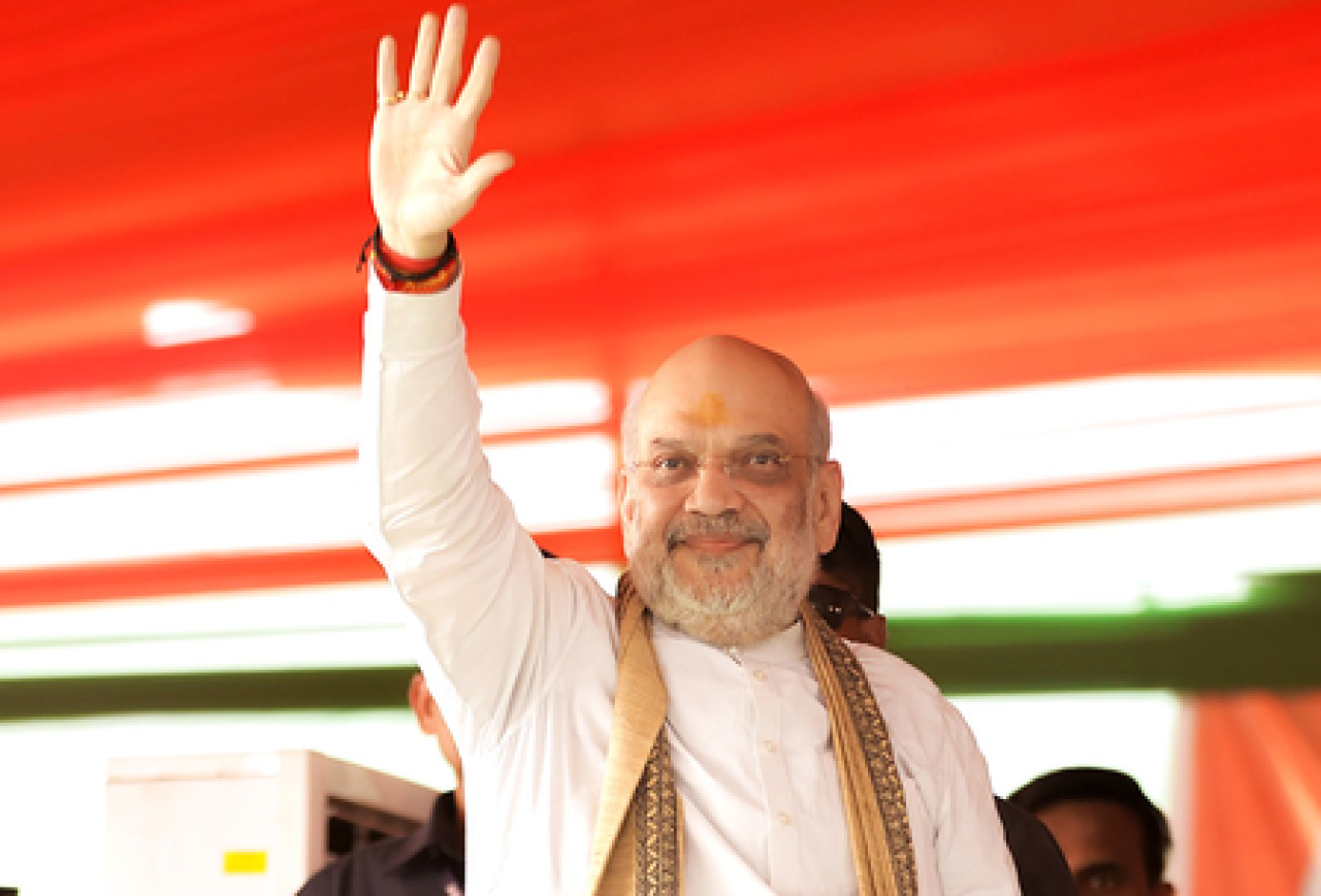 అమిత్ షా ర్యాలీకి ముందు పంజాబ్‌లో బీజేపీ ఫ్లాగ్ మార్చ్
